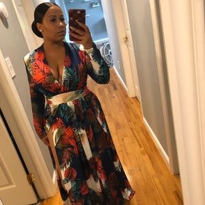 Maxi long sleeve dress